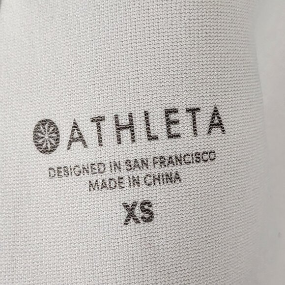 Athleta White Floral Print Aqualuxe Square Plunge Tankini - Picture 4 of 5